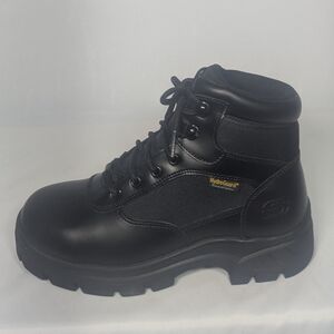 NEW Skechers Mens New Wascana-Benen Military Steel Toe sz 6.5 black